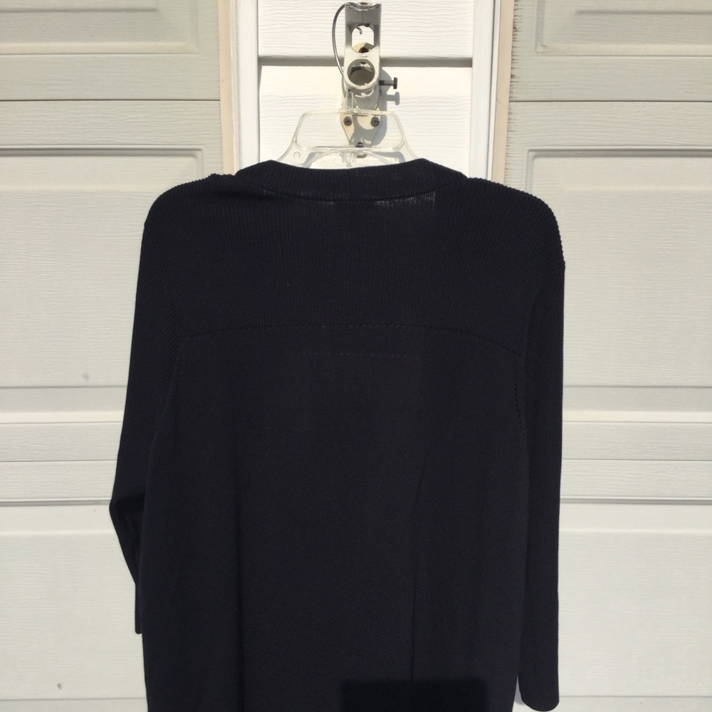NWT Talbots Navy Blue Fly-Away Cardigan Sweater - Picture 4 of 5